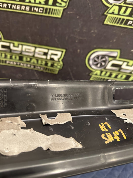 2014 PORSCHE 911 TURBO S FRONT LEFT KICK PLATE OEM *BENT #6*