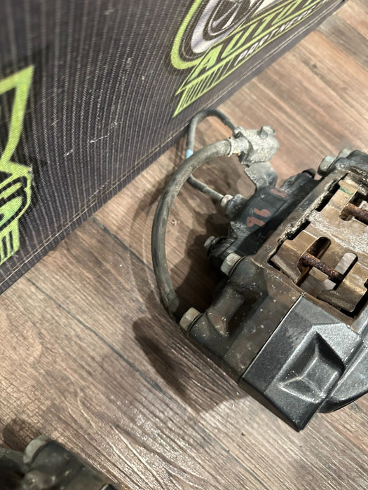 2010 NISSAN 370Z SPORT FRONT REAR LEFT RIGHT BRAKE CALIPERS W/ BRAKE LINES OEM