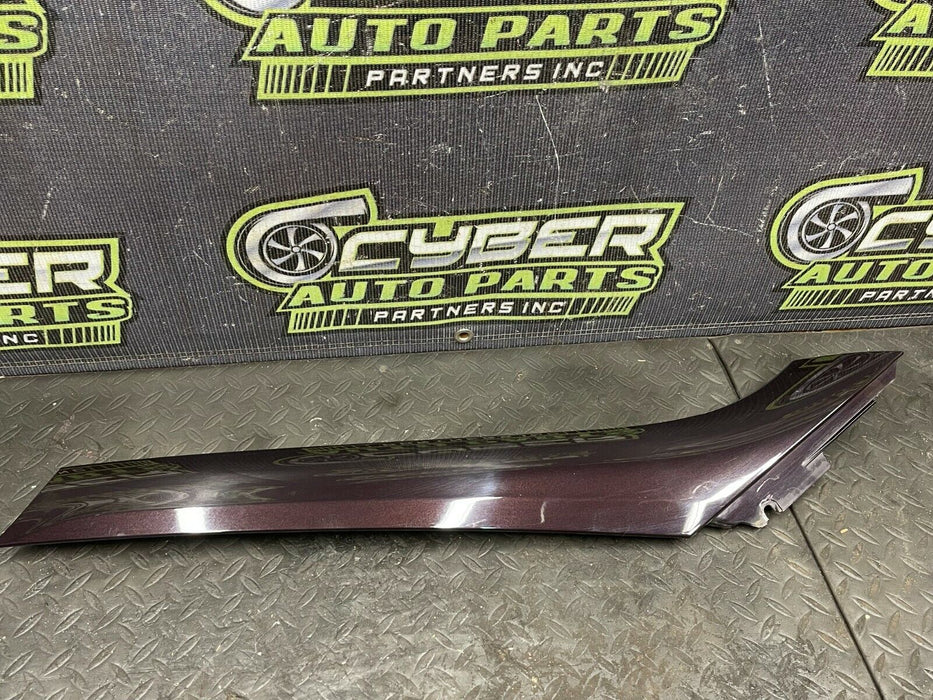 2014 NISSAN 370Z CONVERTIBLE PASSENGER EXTERIOR A PILLAR TRIM PURPLE *NAG* OEM