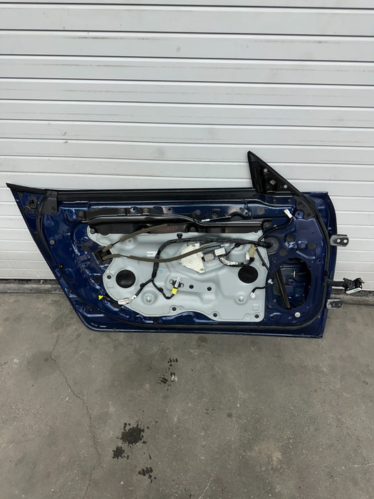 2013 NISSAN 370Z LEFT DOOR SHELL MIDNIGHT BLUE OEM *WEAR 3,4* LOCAL PICKUP ONLY