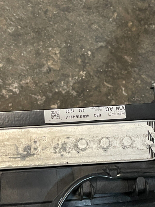 2017 AUDI R8 V10 FRONT RIGHT RADIATOR A/C CONDENSER 4S0816411 4S0121252B ~BENT~