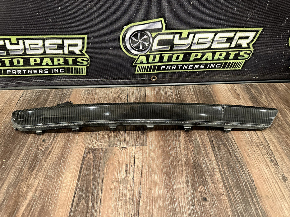 2017-2018 AUDI R8 PLUS REAR BUMPER CARBON FIBER DIFFUSER TRIM OEM *DAMAGED/READ*