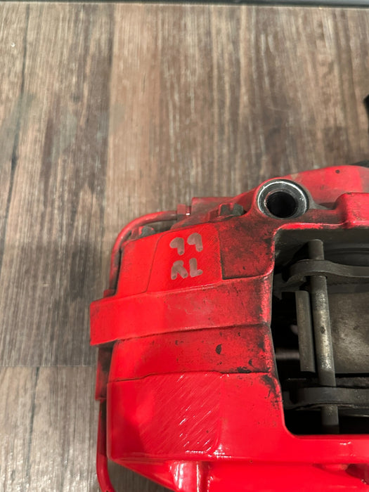 2021 AUDI R8 REAR LEFT RED CARBON CERAMIC BRAKE CALIPER OEM *PAINT CHIPS/READ!*