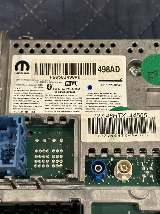 2024 DODGE RAM 3500 LARAMIE MULTI MEDIA RADIO RECIEVER MODULE OEM 68583498AD