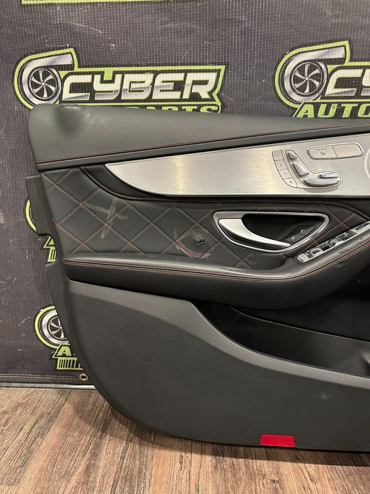 2015 MERCEDES C63S AMG EDITION 1 SEDAN W205 FRONT LEFT DOOR PANEL OEM *WEAR 6-12