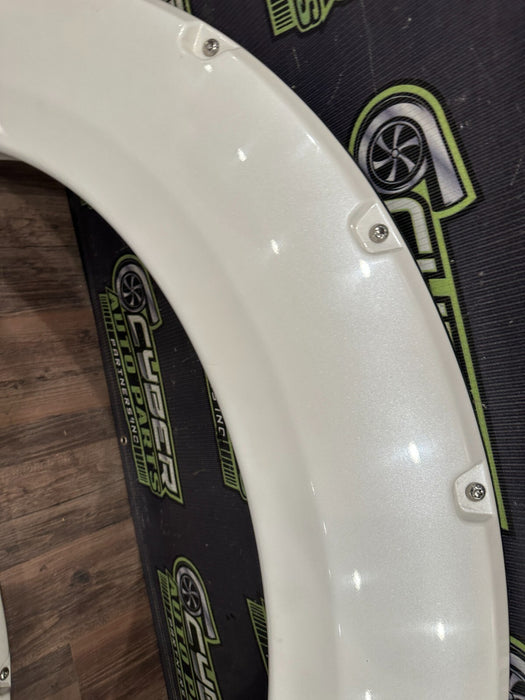 2017 2018 2019 FORD F350 FRONT REAR LEFT RIGHT WHITE FENDER FLARE SET OEM