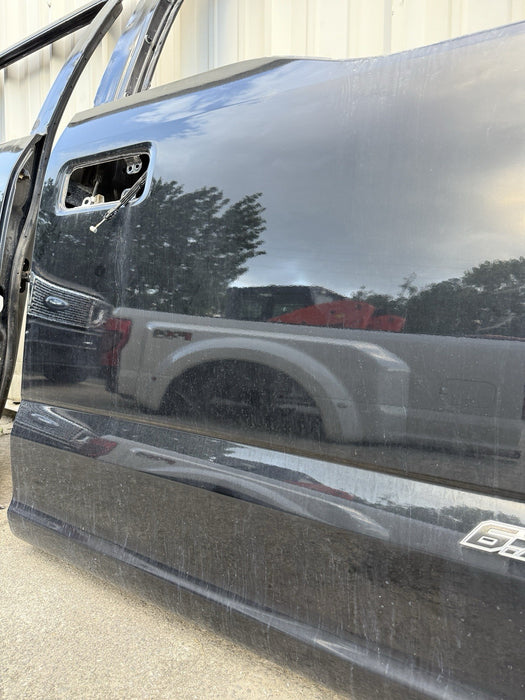 2017 2022 FORD F250 F350 F450 FRONT RIGHT DOOR SHELL AGATE BLACK (UM) OEM
