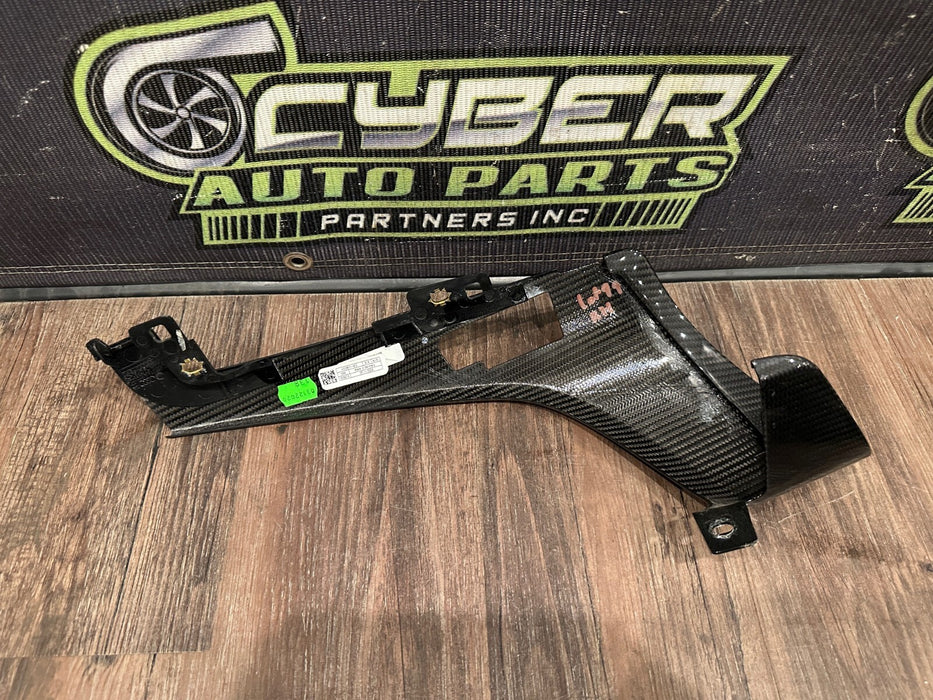 2021 AUDI R8 GAUGE CLUSTER LEFT RIGHT CARBON FIBER TRIM PAIR OEM *READ/SCUFFS*