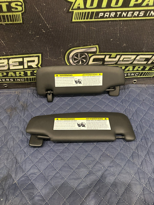 2014 PORSCHE 911 TURBO S LEFT RIGHT SUN VISORS OEM
