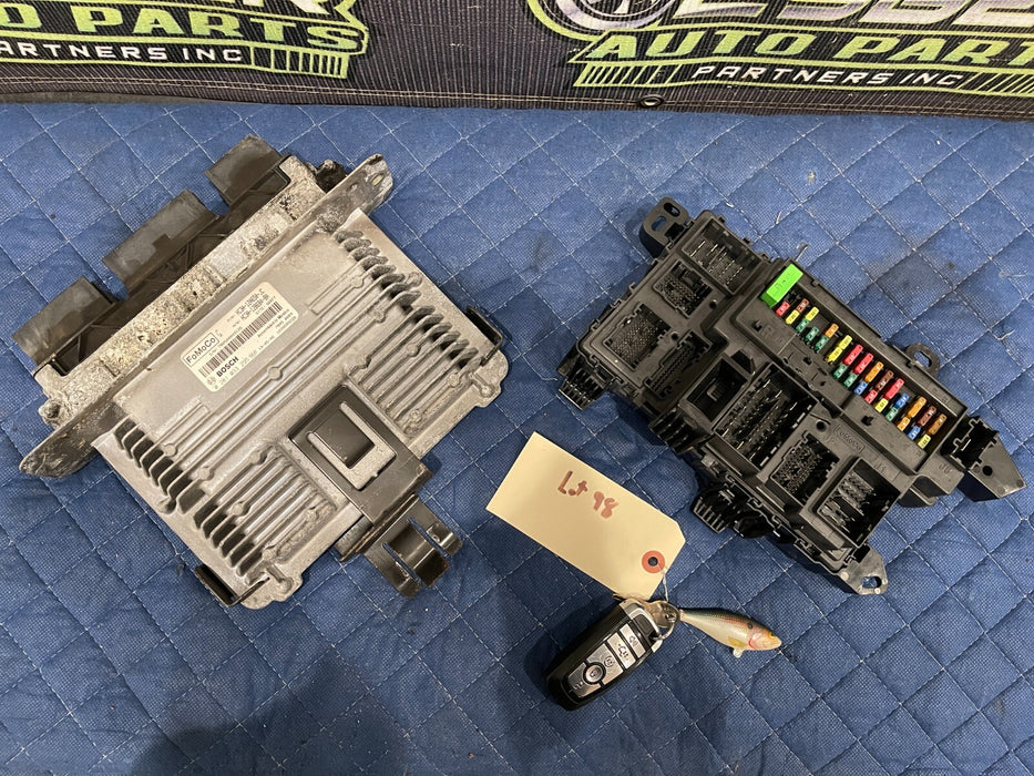 2019 FORD F350 ENGINE ECU ECM BCM CONTROL MODULE W KEY FOB OEM ~READ~