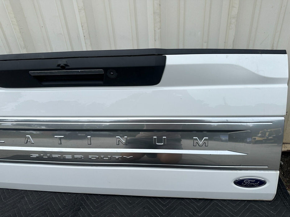 2020 2021 2022 FORD F250 F350 F450 PLATINUM STAR WHITE TAILGATE TAIL GATE OEM