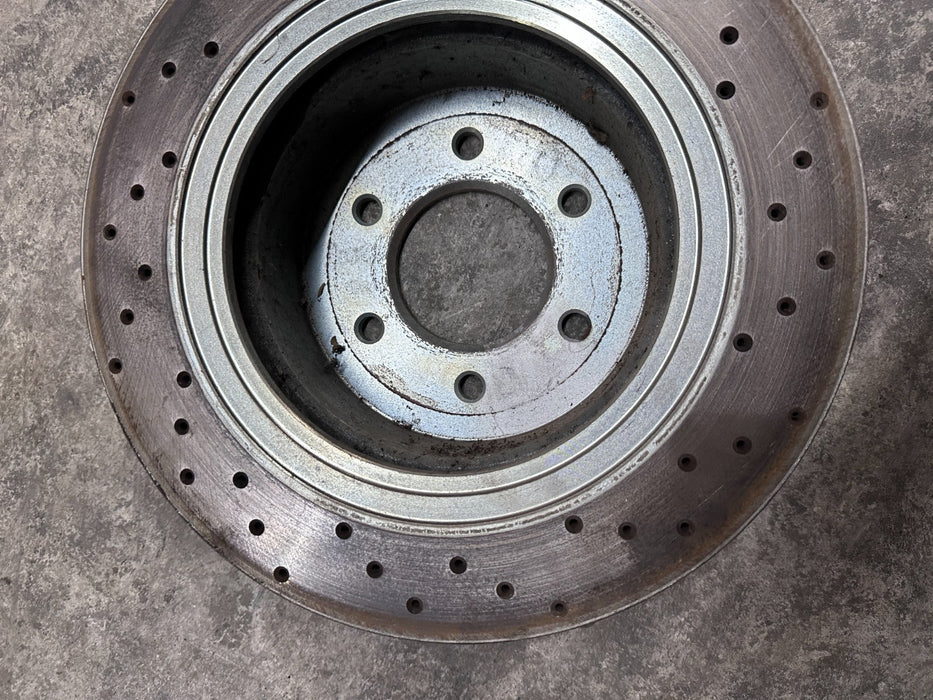 2017 NISSAN TITAN XD FRONT LEFT BRAKE DISC ROTOR OEM