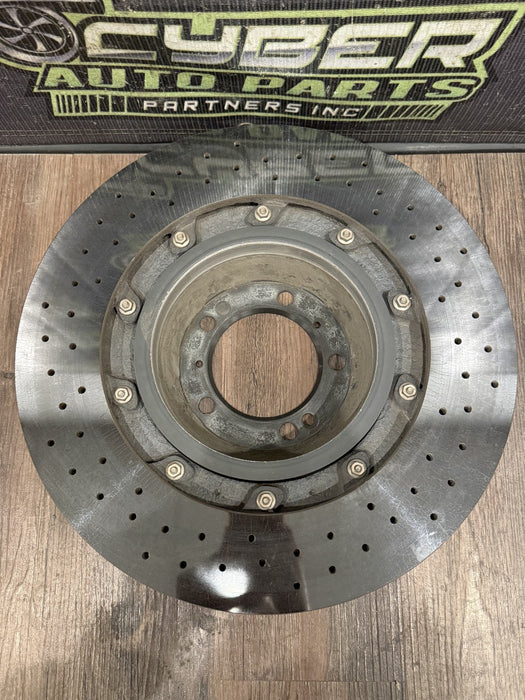 2014 PORSCHE 911 TURBO S 991 FACTORY PCCB REAR RIGHT CARBON CERAMIC BRAKE ROTOR