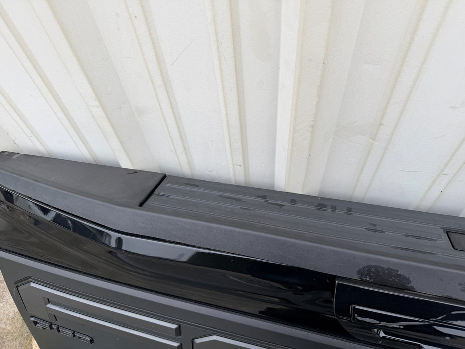 2019 FORD F150 RAPTOR REAR TAILGATE W STEP (G1) SHADOW BLACK OEM *FLAWS 8-11*