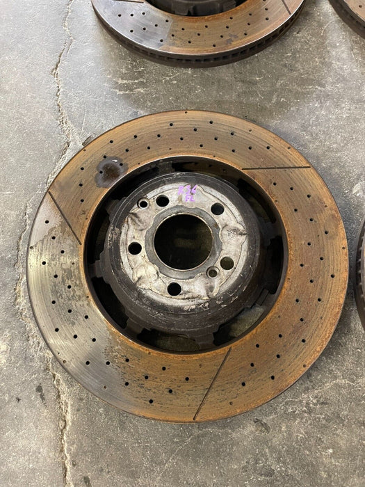 2019 MERCEDES-BENZ E63S AMG FRONT REAR DRILLED & SLOTTED BRAKE ROTOR DISCS OEM