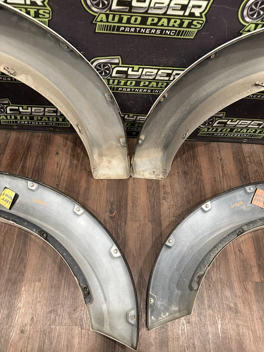 2017 2018 2019 FORD F350 FRONT REAR LEFT RIGHT WHITE FENDER FLARE SET OEM