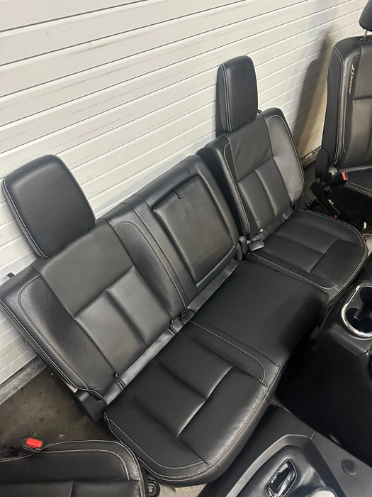2016-2019 NISSAN TITAN PRO-4X BLACK INTERIOR SEATS CENTER CONSOLE DOOR PANELS
