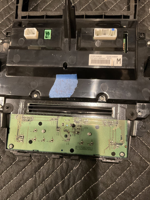 2016 INFINITI Q50 RADIO DASH BEZAL CLIMATE CONTROLS ASSEMBLY OEM 253914HB0B