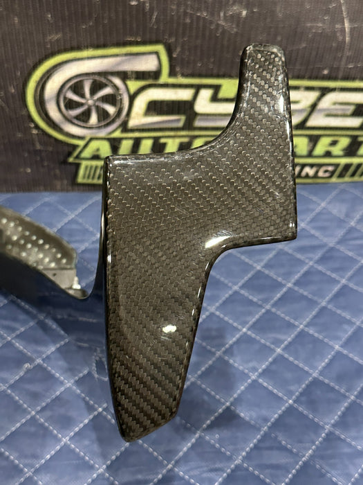 2014 AUDI R8 DASH DASHBOARD CARBON FIBER COVER FRAME 423 857 171 A OEM ~SCUFFS~