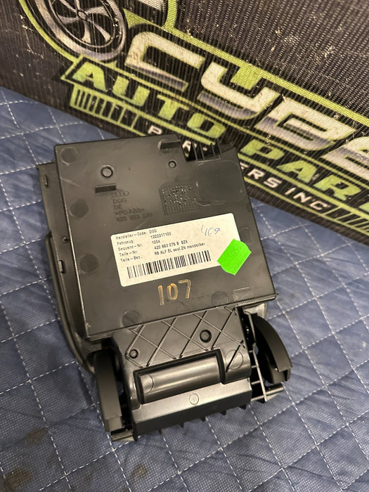 2014 AUDI R8 V10 CENTER CONSOLE LEATHER STORAGE COMPARTMENT OEM 420 863 075 B