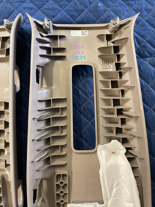 2017-2019 FORD F250 F350 F450 LIMITED LEFT & RIGHT UPPER B PILLAR TRIMS OEM