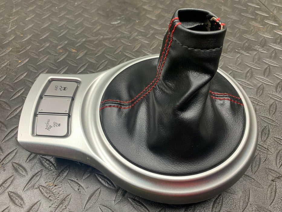 TOYOTA 86 SUBARU BRZ SCION FRS SHIFTER BOOT SURROUND COMPLETE TRIM RED STITCHING