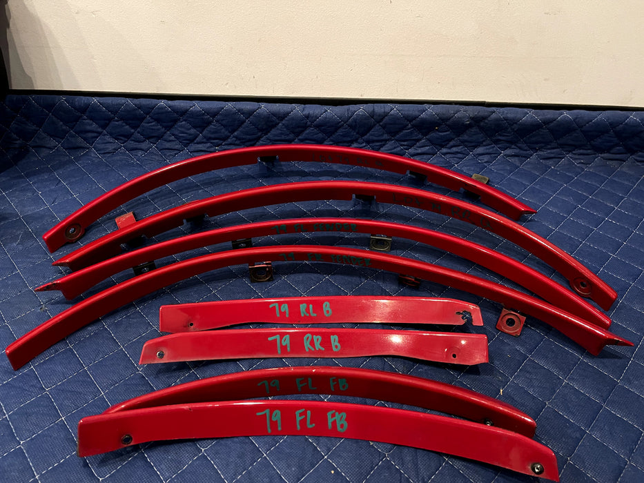 2017 NISSAN 370 NISMO FRONT REAR LEFT RIGHT FENDER FLARE TRIM SET OEM *READ DESC