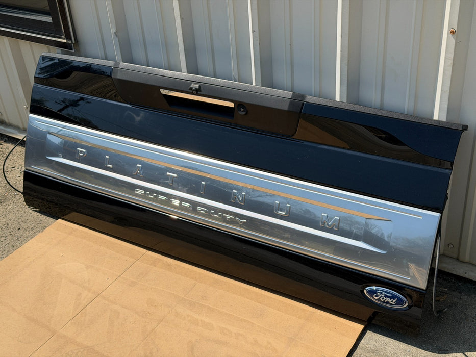 2020 2021 2022 FORD F250 F350 F450 PLATINUM TAILGATE W/ STEP AGATE BLACK