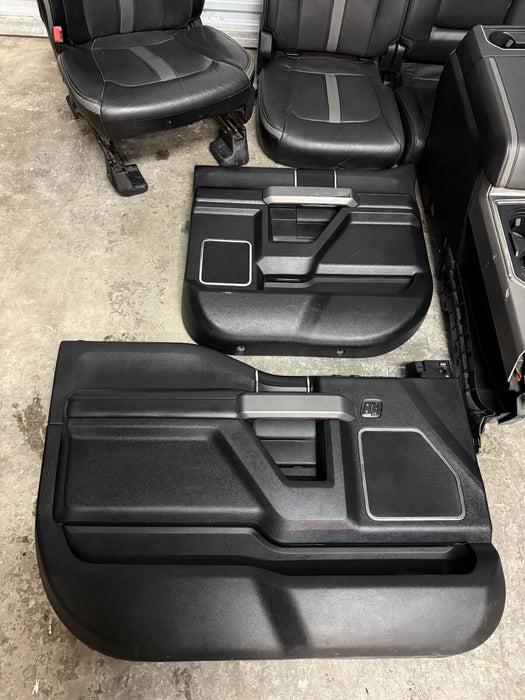 2017-2019 FORD F250 F350 F450 PLATINUM INTERIOR FRONT REAR SEATS CONSOLE PANELS