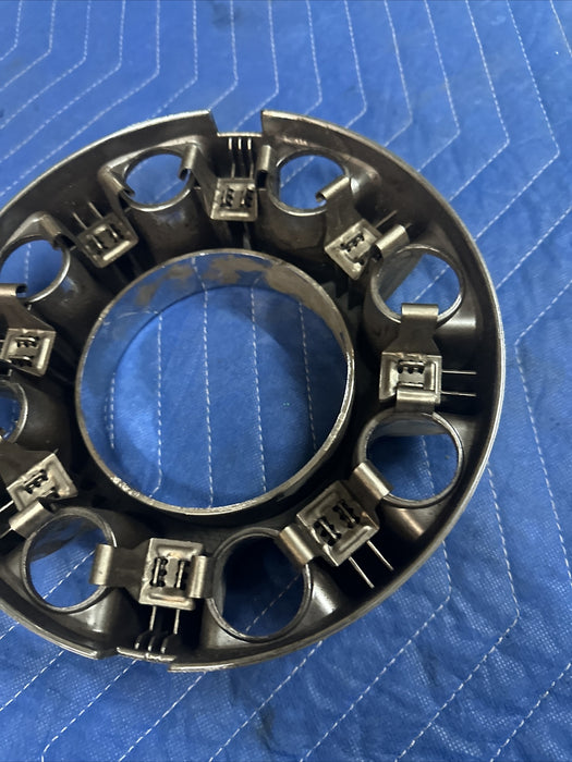 2017-2022 FORD F250 F350 REAR WHEEL CENTER CAPS PAIR OEM~COSMETIC DAMAGES~
