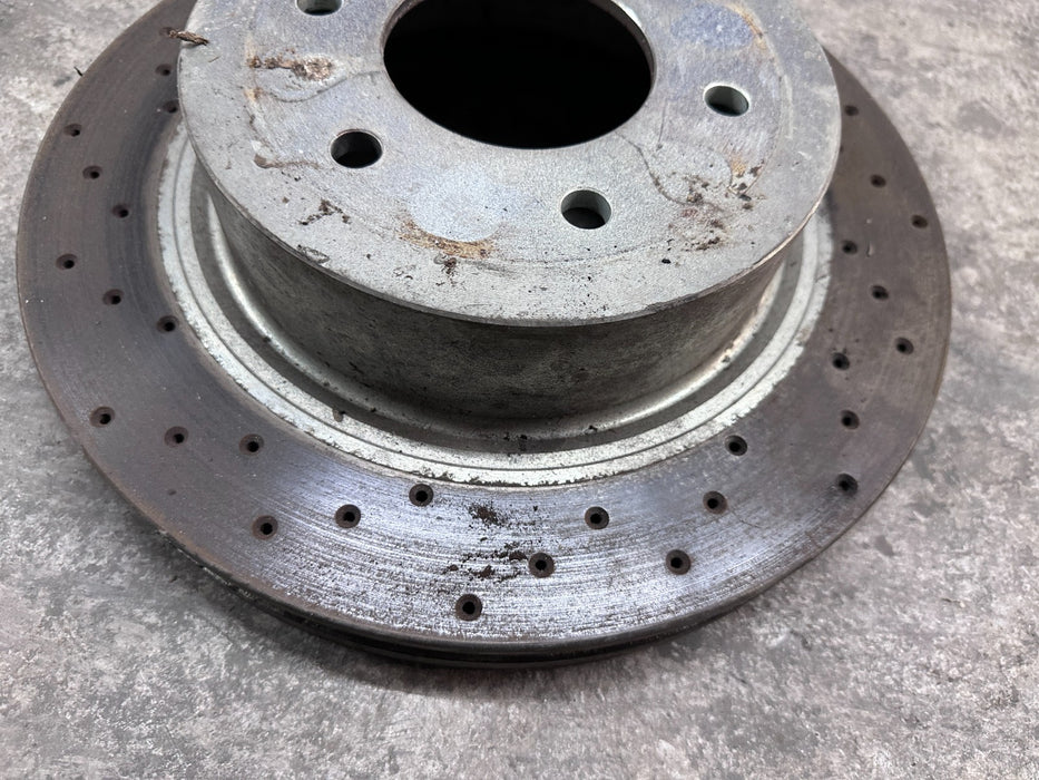 2017 NISSAN TITAN XD FRONT LEFT BRAKE DISC ROTOR OEM
