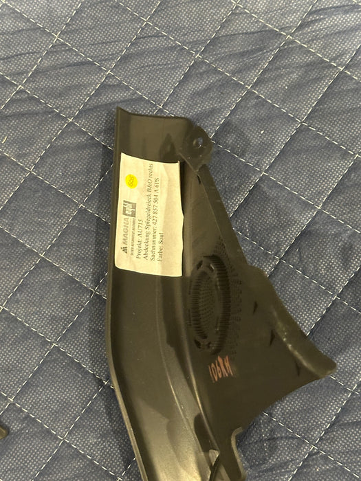 2014 AUDI R8 LEFT RIGHT DOOR TWEETER SPEAKER TRIM COVER PANEL 427 857 504 ~READ~