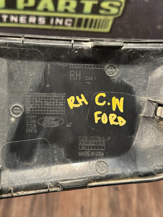 2023-2025 FORD F250 F350 FORD FRONT BUMPER RIGHT FOG LIGHT BEZEL TRIM OEM