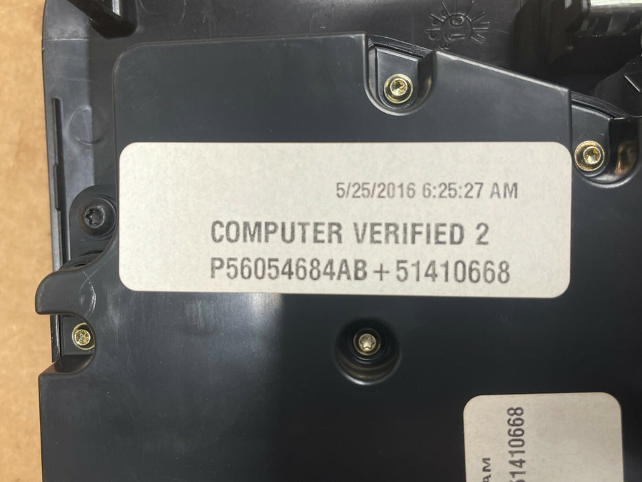 2016 DODGE CHARGER HELLCAT A/C HEATER CONTROL SWITCH PANEL "SRT" BUTTON