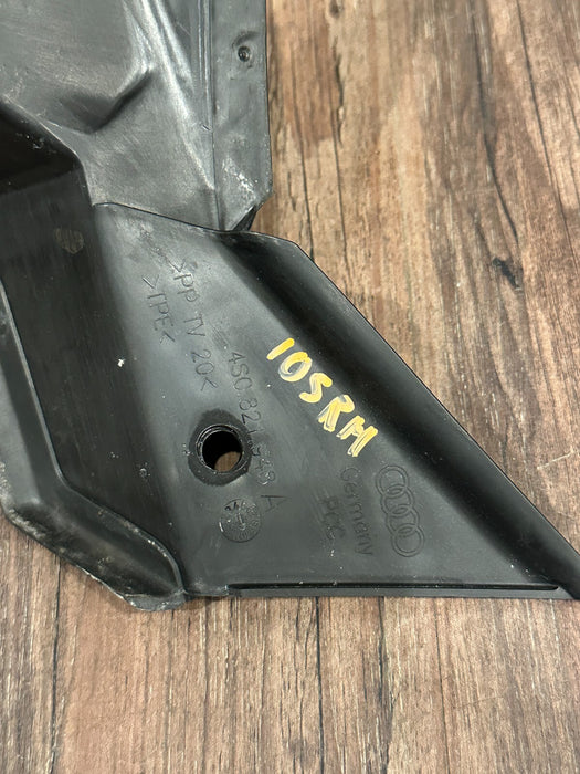 2021 AUDI R8 PASSENGER RIGHT WHEELHOUSE COVER BRACKET OEM 4S0821948