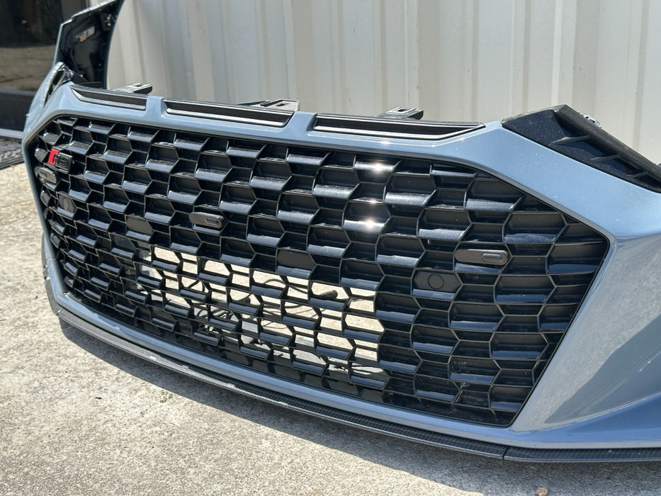 2020 2021 2022 2023 AUDI R8 FRONT BUMPER COVER W/ GRILLES COMPLETE GENUINE OEM