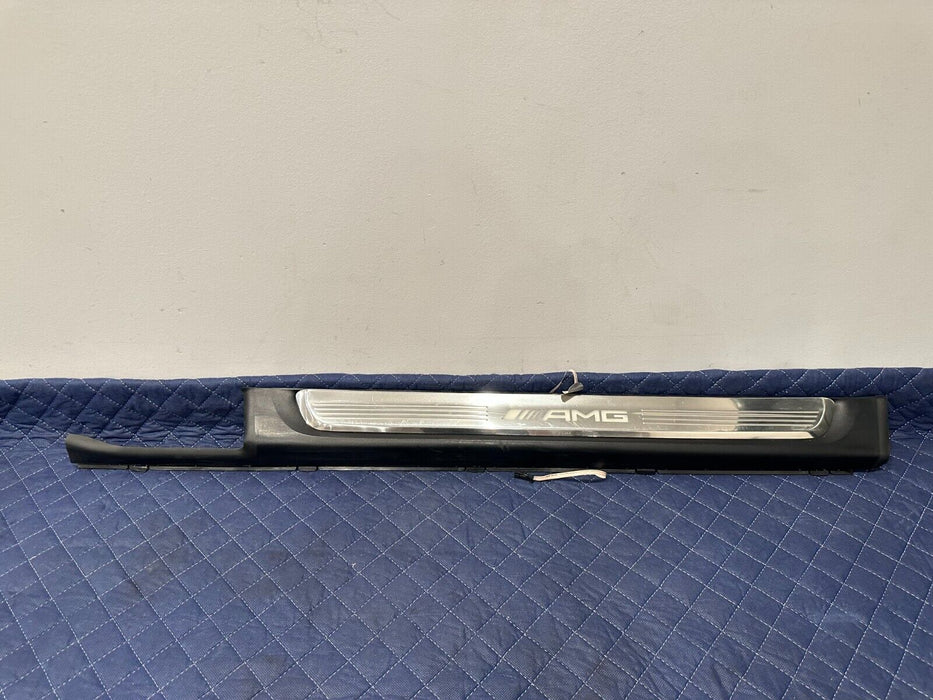 2017 MERCEDES-BENZ C63 AMG W205 FRONT DRIVER LEFT SCUFF PLATE TRIM OEM