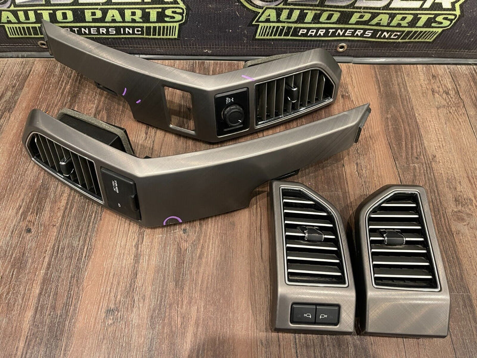 2017-2022 FORD F250 F350 LIMITED DASH DASHBOARD AIR VENT SET OEM *SCUFFS/READ*