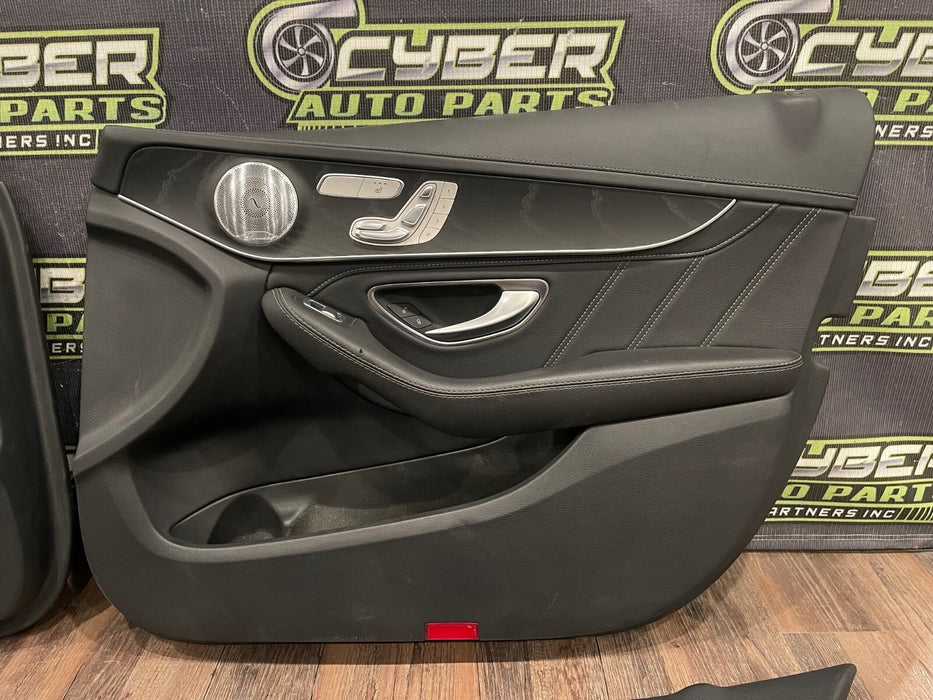 2017 MERCEDES BENZ C63S AMG FRONT REAR LEFT RIGHT DOOR PANELS OEM *READ*