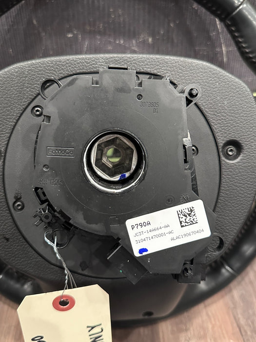 2017-2019 FORD F250 F350 F450 CARBON FIBER STEERING WHEEL OEM *FAULT/PARTS ONLY*