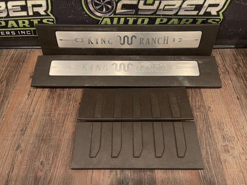 2017-2019 FORD F250 F350 KING RANCH FRONT REAR LEFT RIGHT KICK PLATE SET *SCUFFS