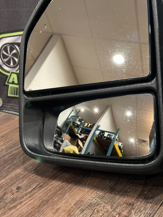 2023-2024 FORD F350 LEFT DRIVER CHROME CAP TOW MIRROR W CAMERA OEM