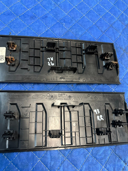 2017 2018 2019 FORD F250 F350 PLATINUM REAR DOOR KICK PLATE PANEL TRIMS OEM