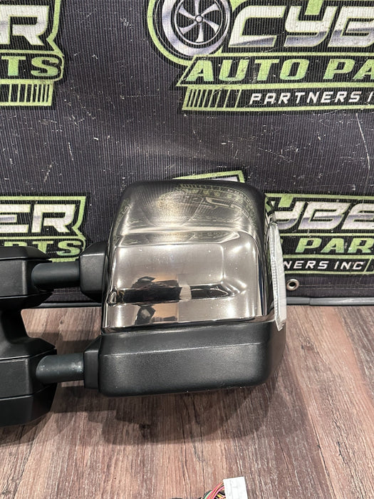 2017 NISSAN TITAN XD RESERVE LEFT CHROME MIRROR W CAMERA OEM 96302 EZ92A