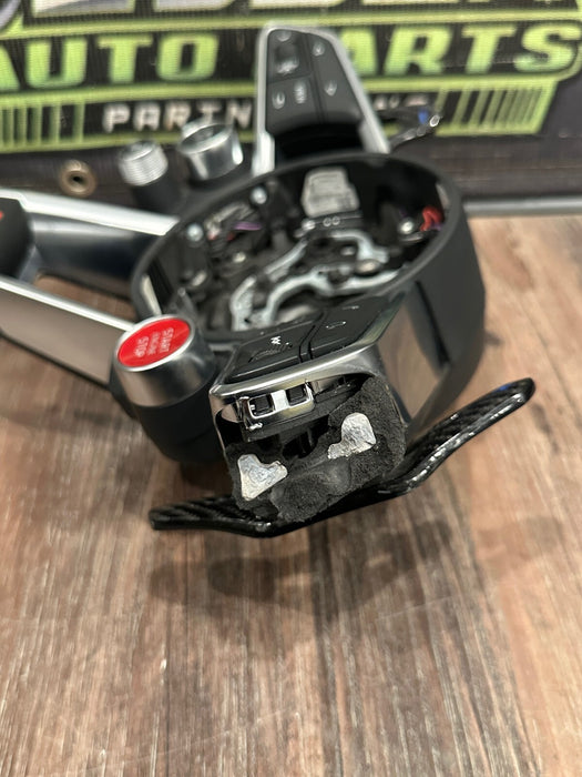 2021 AUDI R8 STEERING WHEEL CONTROL BUTTON BEZEL W PADDLE SHIFTERS OEM *READ*