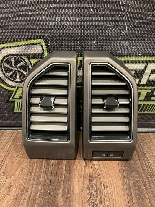 2017-2022 FORD F250 F350 LIMITED DASH DASHBOARD AIR VENT SET OEM *SCUFFS/READ*