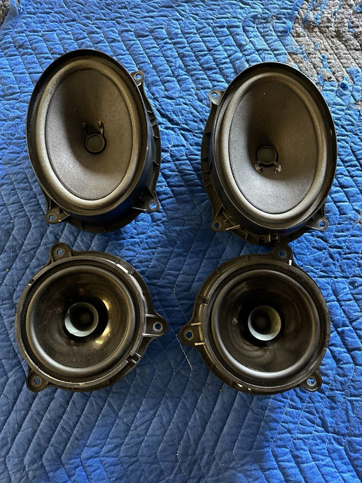 2016 2017 2018 2019 NISSAN TITAN XD ROCKFORD FRONT & REAR DOOR SPEAKERS SET OEM