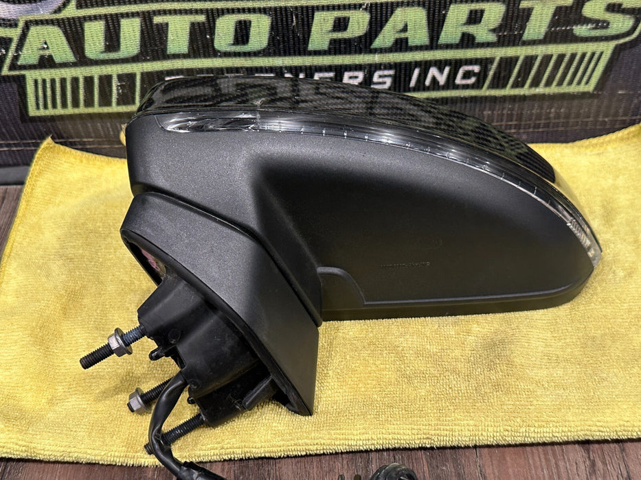 2021 AUDI R8 DRIVER LEFT CARBON FIBER DOOR MIRROR OEM *PPF FLAWS/CF IS GOOD*