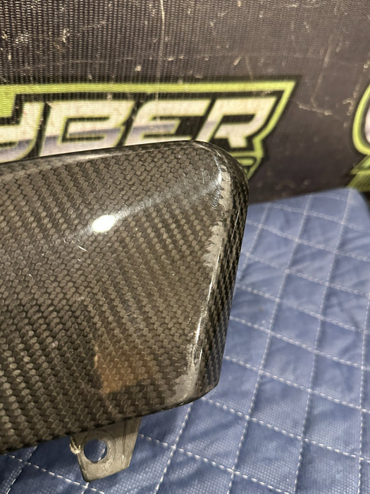 2014 AUDI R8 DASH DASHBOARD CARBON FIBER COVER FRAME 423 857 171 A OEM ~SCUFFS~