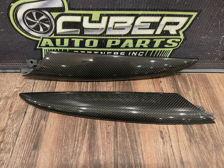 2014-15 AUDI R8 V10 INTERIOR CARBON FIBER PIECES (DOOR, CONSOLE, DASH TRIM) OEM